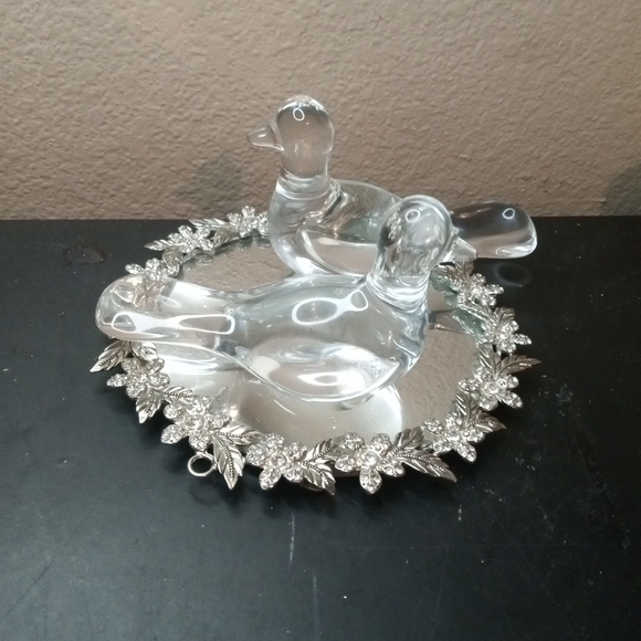 GORGEOUS Pair of Baccarat France Crystal 6" Dove Figurines - Picture 7 of 7